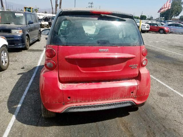 WMEEJ9AA7DK715867 - 2013 SMART FORTWO RED photo 6