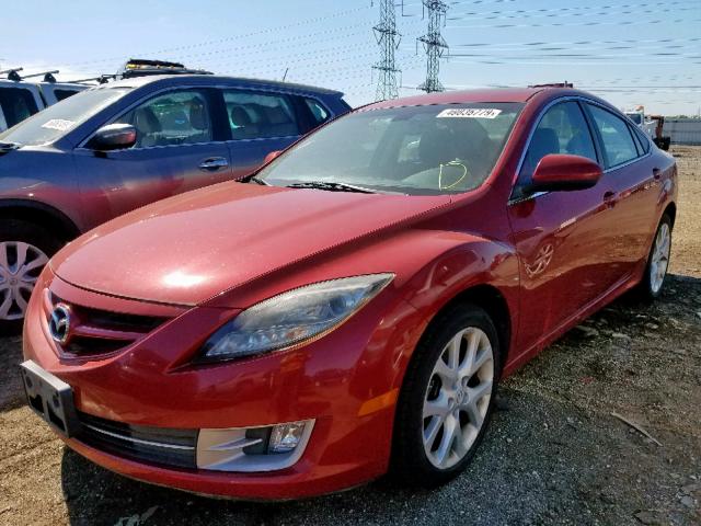 1YVHP82B895M19462 - 2009 MAZDA 6 S RED photo 2