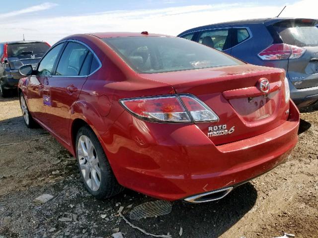 1YVHP82B895M19462 - 2009 MAZDA 6 S RED photo 3