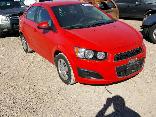 1G1JA5SH3E4124208 - 2014 CHEVROLET SONIC LS RED photo 1