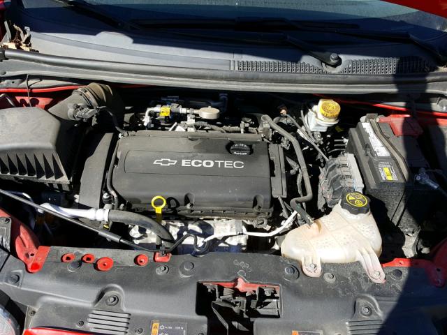 1G1JA5SH3E4124208 - 2014 CHEVROLET SONIC LS RED photo 7