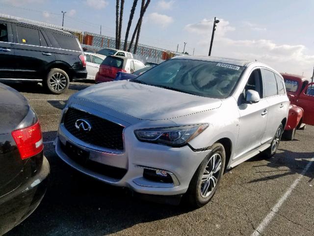 5N1DL0MM6KC557983 - 2019 INFINITI QX60 LUXE SILVER photo 2