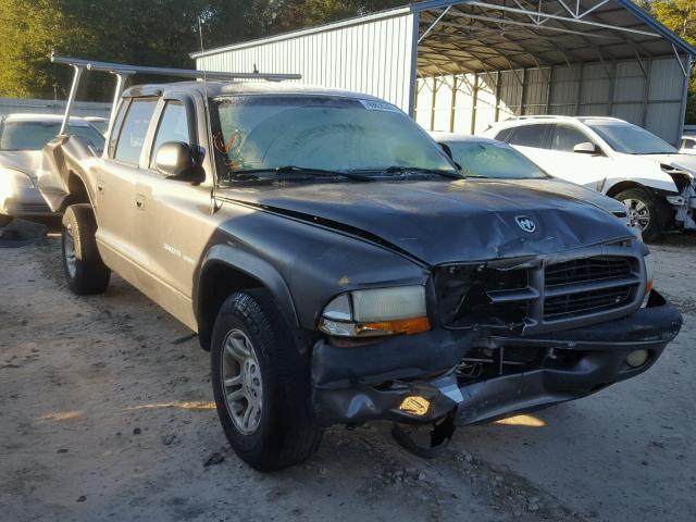 1B7HL38XX2S560676 - 2002 DODGE DAKOTA QUA GRAY photo 1