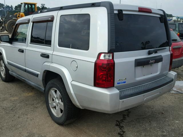 1J8HG48K26C163180 - 2006 JEEP COMMANDER Gümüş foto 3
