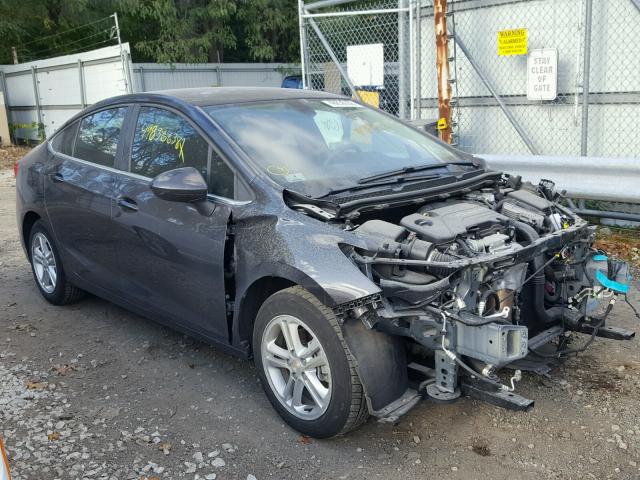 1G1BE5SM6H7106066 - 2017 CHEVROLET CRUZE LT GRAY photo 1