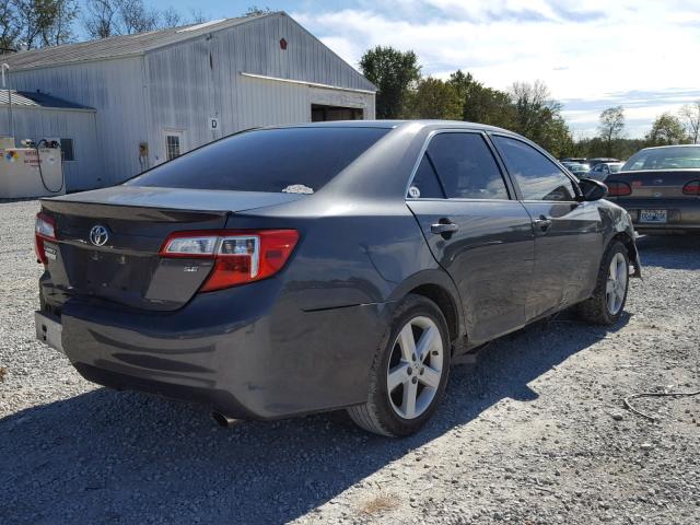 4T1BF1FK2CU592984 - 2012 TOYOTA CAMRY GRAY photo 4