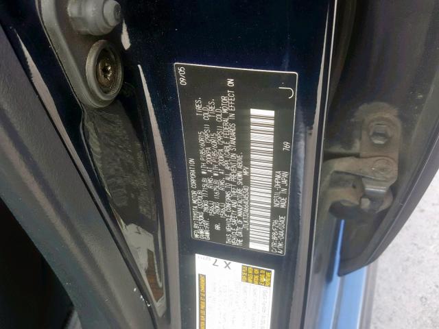 JTLKT324664045340 - 2006 TOYOTA SCION XB Blau Foto 10