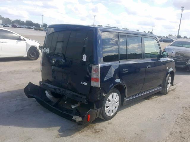 JTLKT324664045340 - 2006 TOYOTA SCION XB Blau Foto 4