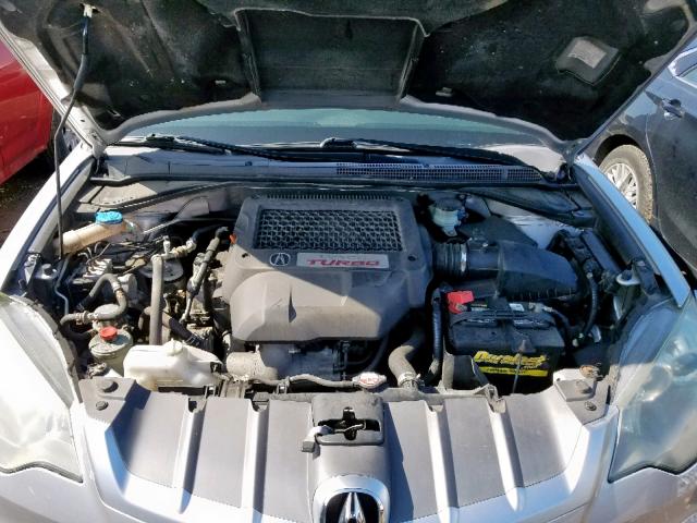 5J8TB18218A010143 - 2008 ACURA RDX SILVER photo 7