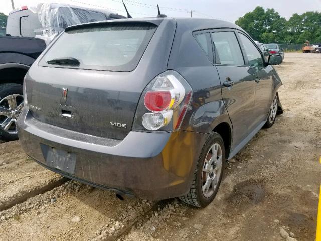 5Y2SP67049Z409057 - 2009 PONTIAC VIBE GRAY photo 4