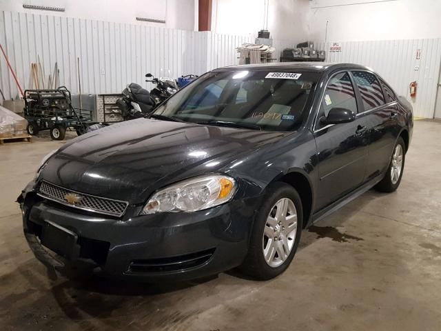 2G1WB5E35E1169097 - 2014 CHEVROLET IMPALA LIM CHARCOAL photo 2