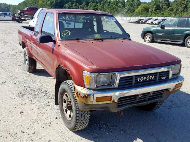 JT4VN13DXM5038999 - 1991 TOYOTA PICKUP 1/2 MAROON photo 1