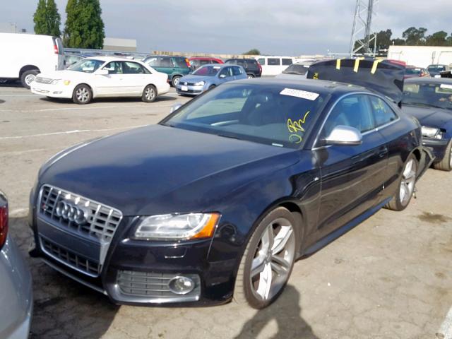 WAURV78T09A016753 - 2009 AUDI S5 QUATTRO BLACK photo 2