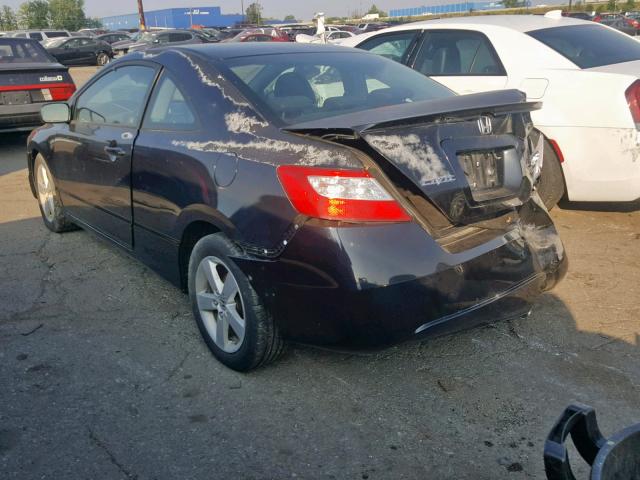 2HGFG12978H578788 - 2008 HONDA CIVIC EXL 黑色 照片 3