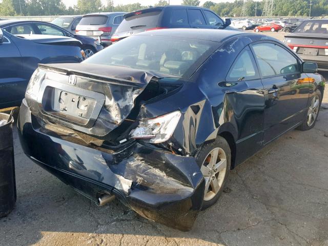 2HGFG12978H578788 - 2008 HONDA CIVIC EXL 黑色 照片 4
