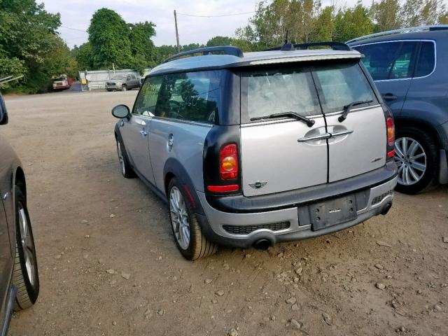 WMWMM93549TF99384 - 2009 MINI COOPER CLU SILVER photo 3