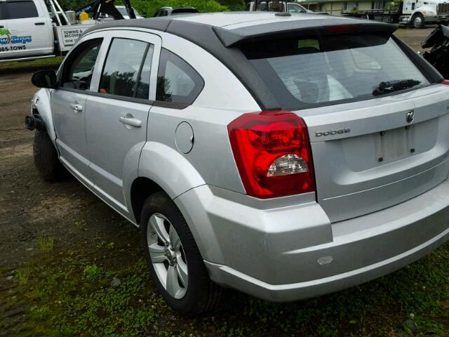 1B3CB3HA1BD262192 - 2011 DODGE CALIBER MA SILVER photo 3