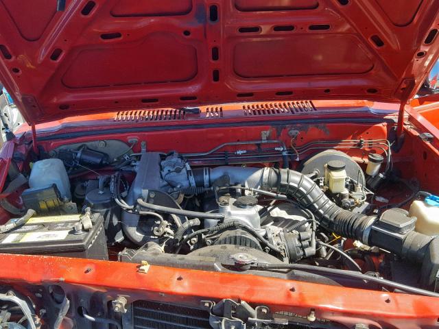 JM2UF3234M0172753 - 1991 MAZDA B2200 CAB RED photo 7