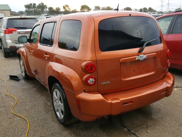 3GNCA33D28S673734 - 2008 CHEVROLET HHR LS ORANGE photo 3