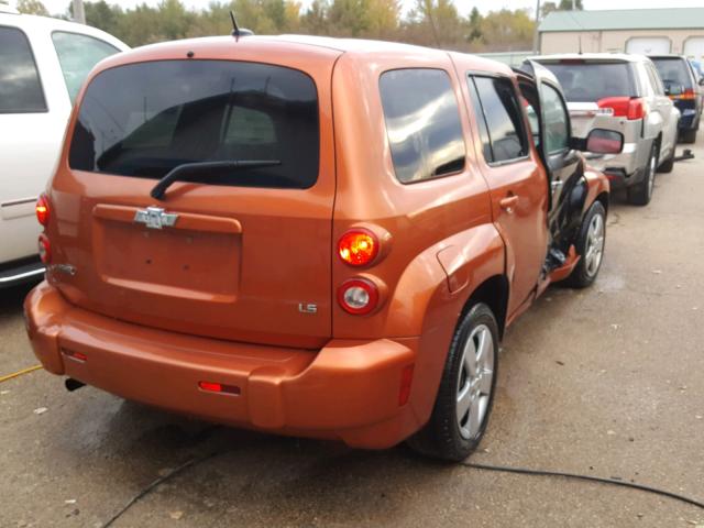 3GNCA33D28S673734 - 2008 CHEVROLET HHR LS ORANGE photo 4