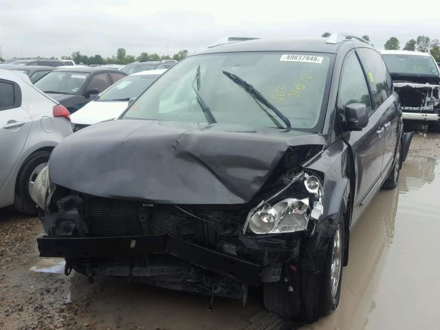 5N1BV28U38N118518 - 2008 NISSAN QUEST S GRAY photo 2