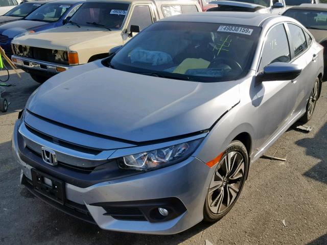 JHMFC1F73JX027003 - 2018 HONDA CIVIC EXL 银色 照片 2