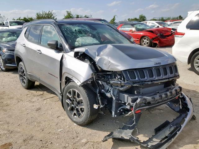 3C4NJDDB9KT723454 - 2019 JEEP COMPASS TR GRAY photo 1