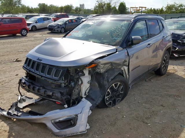 3C4NJDDB9KT723454 - 2019 JEEP COMPASS TR GRAY photo 2