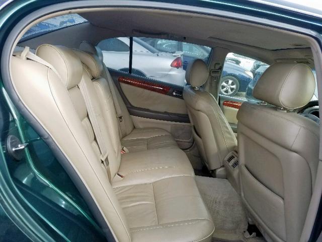 JT8BD68S8Y0096055 - 2000 LEXUS GS 300 GREEN photo 6