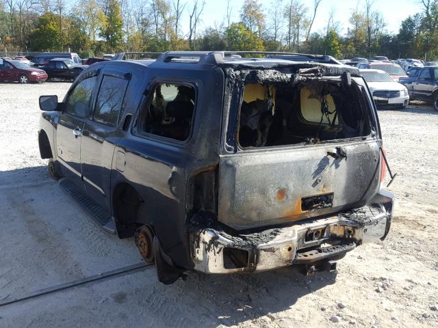 5N1AA08B85N733216 - 2005 NISSAN ARMADA SE BLACK photo 3