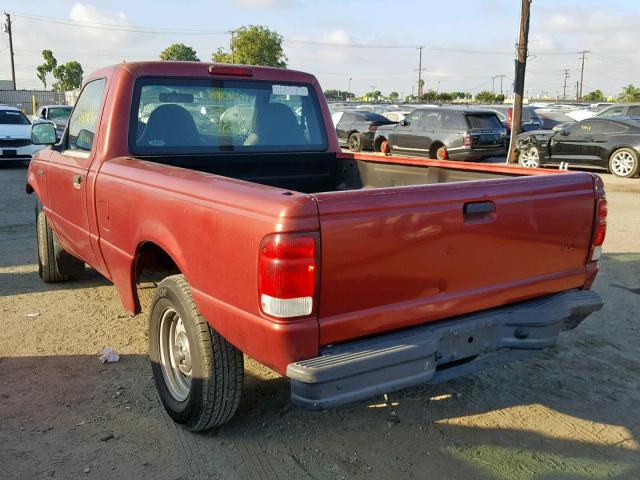 1FTYR10C4YPB02414 - 2000 FORD RANGER RED photo 3