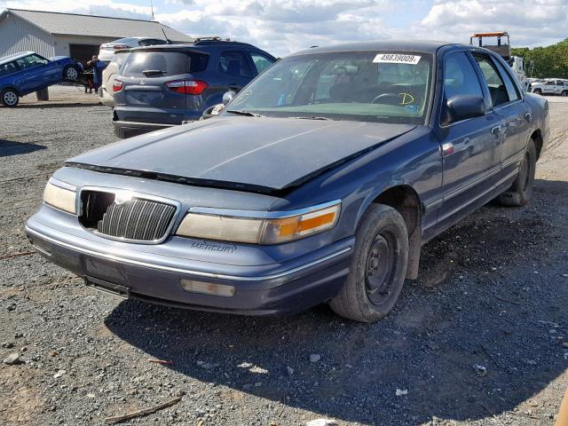 2MELM74WXTX672497 - 1996 MERCURY GRAND MARQ BLUE photo 2