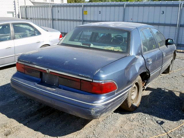 2MELM74WXTX672497 - 1996 MERCURY GRAND MARQ BLUE photo 4