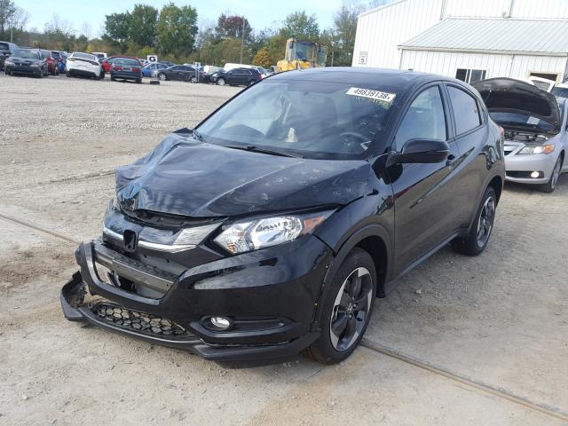 3CZRU6H58JM728530 - 2018 HONDA HR-V EX BLACK photo 2