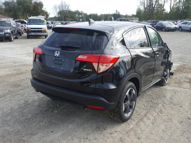 3CZRU6H58JM728530 - 2018 HONDA HR-V EX BLACK photo 4