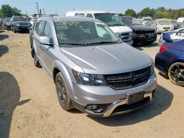 3C4PDDGG2JT370836 - 2018 DODGE JOURNEY CR GRAY photo 1