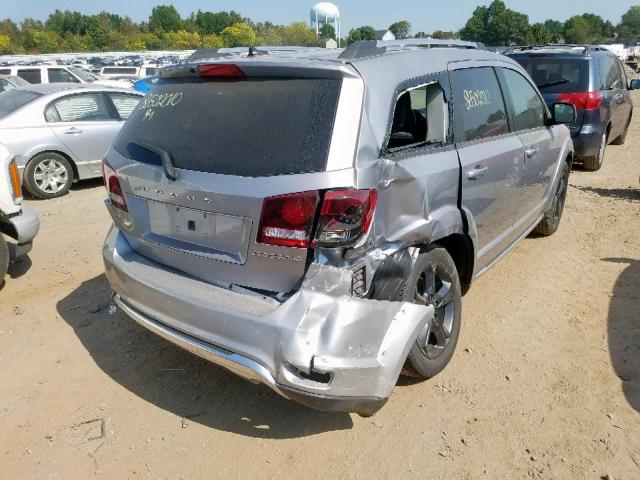 3C4PDDGG2JT370836 - 2018 DODGE JOURNEY CR GRAY photo 4