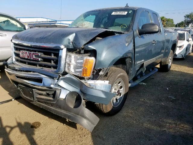 1GTEC19C49Z285780 - 2009 GMC SIERRA C15 GREEN photo 2