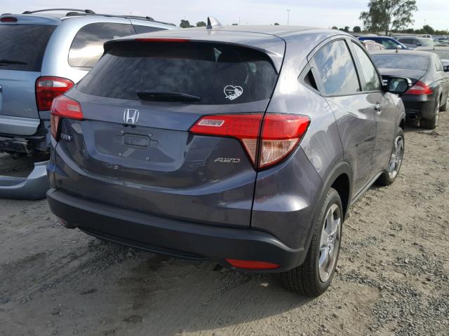 3CZRU6H59HG702771 - 2017 HONDA HR-V EX CHARCOAL photo 4