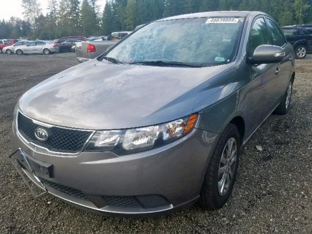 KNAFU4A24A5833923 - 2010 KIA FORTE EX GRAY photo 2