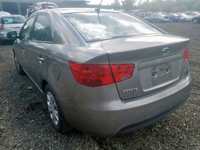 KNAFU4A24A5833923 - 2010 KIA FORTE EX GRAY photo 3