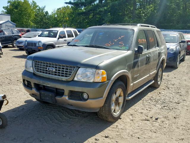 1FMDU74K14UB38716 - 2004 FORD EXPLORER E GREEN photo 2