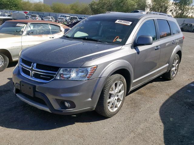 3C4PDCDG1CT204129 - 2012 DODGE JOURNEY CR GRAY photo 2