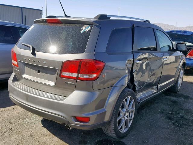 3C4PDCDG1CT204129 - 2012 DODGE JOURNEY CR GRAY photo 4