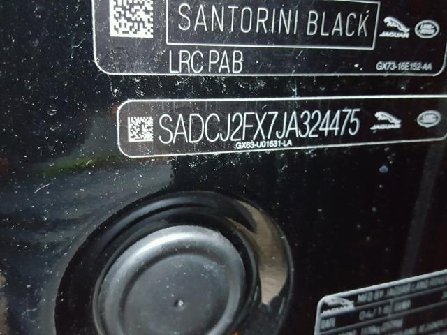 SADCJ2FX7JA324475 - 2018 JAGUAR F-PACE PRE BLACK photo 10