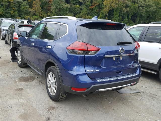 5N1AT2MV4JC772784 - 2018 NISSAN ROGUE SV BLUE photo 3