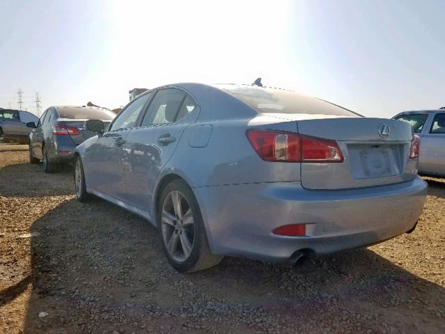 JTHBF5C27B5151522 - 2011 LEXUS IS 250 BLUE photo 3