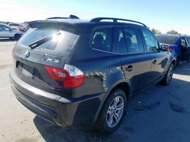 WBXPA93456WD32543 - 2006 BMW X3 3.0I BLACK photo 4