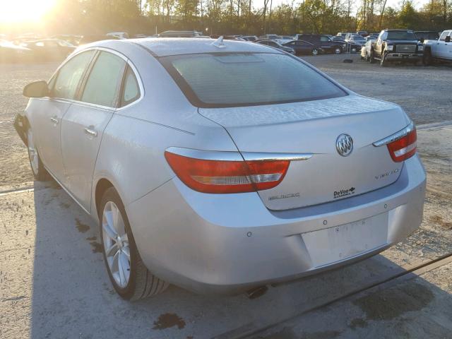 1G4PR5SK3C4150886 - 2012 BUICK VERANO CON SILVER photo 3