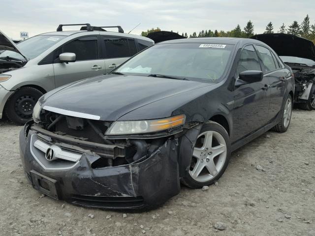 19UUA66225A012504 - 2005 ACURA TL BLACK photo 2